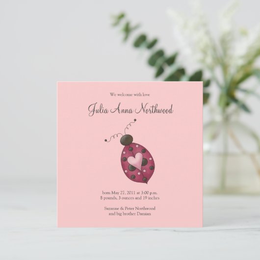 ・ Kirsche Ladybug Ankündigung (Stehend Vorderseite)