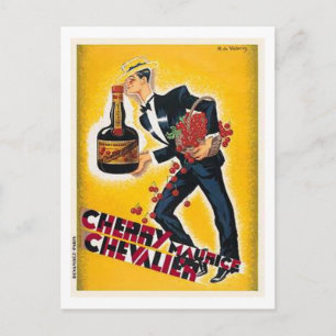 Kirsche Maurice Chevalier Postkarte