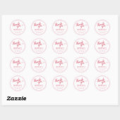 Kirsche Oben Baby Shower Runde Aufkleber (Blatt)