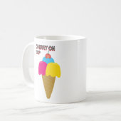 Kirsche oben drauf 01 kaffeetasse (Vorderseite Links)