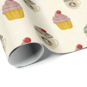 Kirsche Obenauf Geschenkpapier (Rolleneckpunkt)