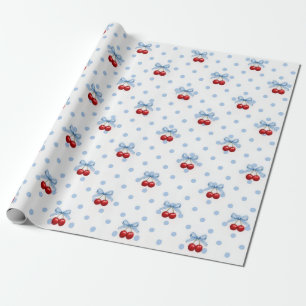 Kirsche obendrauf geschenkpapier
