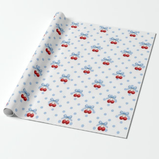 Kirsche obendrauf geschenkpapier