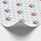 Kirsche obendrauf geschenkpapier (Ecke)