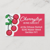Kirsche Obstbäckerei Visitenkarte (Vorderseite)