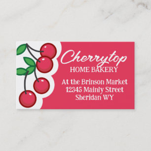 Kirsche Obstbäckerei Visitenkarte
