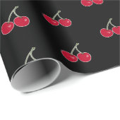 Kirsche, Rote Kirschen Geschenkpapier (Rolleneckpunkt)
