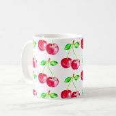 Kirsche, Rote Kirschen Kaffeetasse (Vorderseite Links)