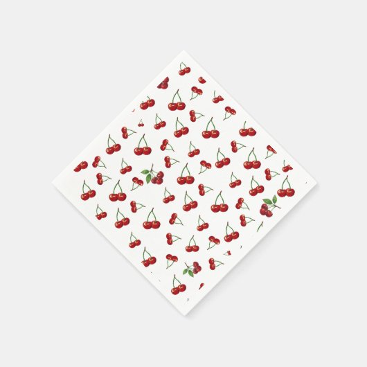 Kirsche serviette (Ecke)