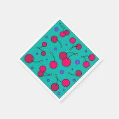 Kirsche Serviette (Ecke)