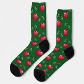 Kirsche Socken (Linkes Detail)