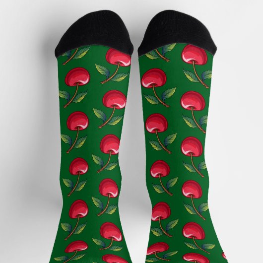 Kirsche Socken (Oben)