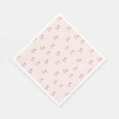 Kirsche Umriss Minimalismus Serviette (Ecke)