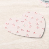 Kirsche Umriss Minimalismus Untersetzer (angewinkelt)