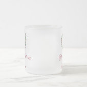 Kirsche und Blätter Weihnachten Mattglastasse (Mittel)