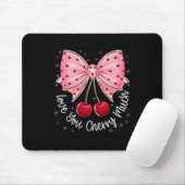 Kirsche und Schleifen Süße Kirsche Liebe dich Kirs Mousepad (Mit Mouse)