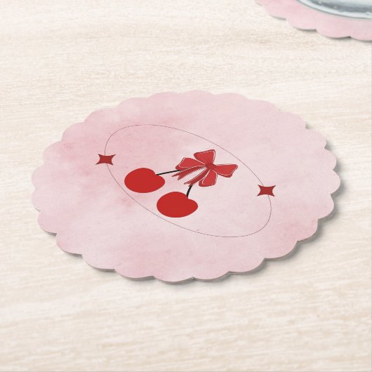 Kirsche Untersetzer (angewinkelt)