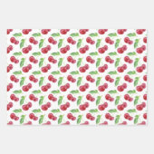 Kirschen an einem Steg Geschenkpapier Set (Vorderseite 2)