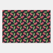 Kirschen an einem Steg Geschenkpapier Set (Vorderseite)