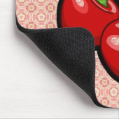 Kirschen auf Blume Mousepad (Ecke)