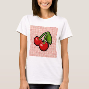 Kirschen auf Blume T-Shirt