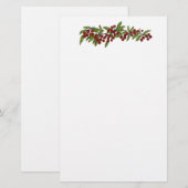 Kirschen auf Weinböden Briefpapier (Vorne/Hinten)