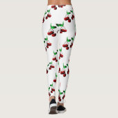 Kirschen auf weißen Leggings (Rückseite)