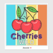 Kirschen Aufkleber (Blatt)