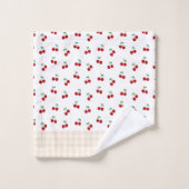 Kirschen Badhandtuch Set (Waschlappen)