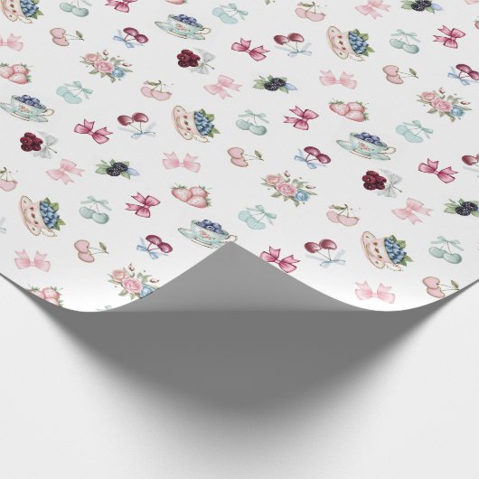 Kirschen, Beeren und Bögen! Geschenkpapier (Ecke)