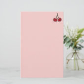 Kirschen Briefpapier (Stehend Vorderseite)