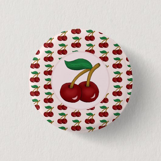 Kirschen Button (Vorderseite)
