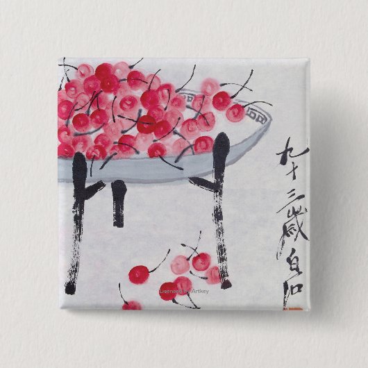 Kirschen Button (Vorderseite)