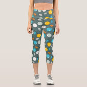 Kirschen Capri Leggings (Vorderseite)