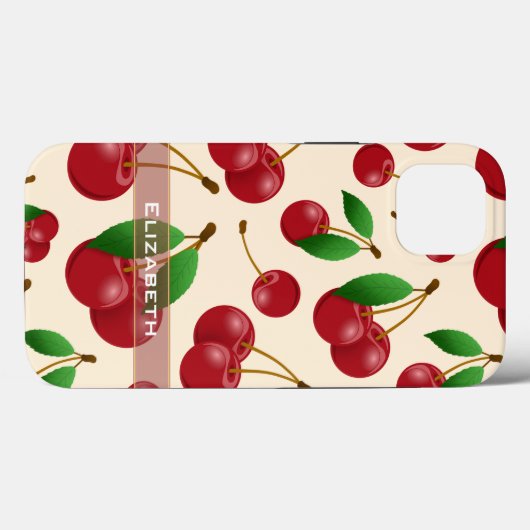 Kirschen Case-Mate iPhone Hülle (Rückseite (Horizontal))