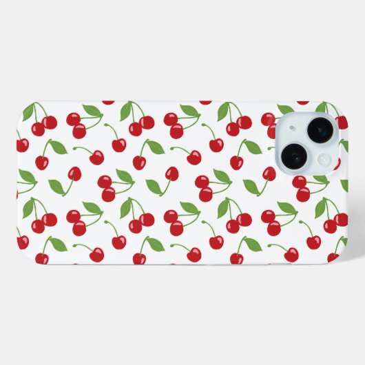 Kirschen Case-Mate iPhone Hülle (Rückseite (Horizontal))