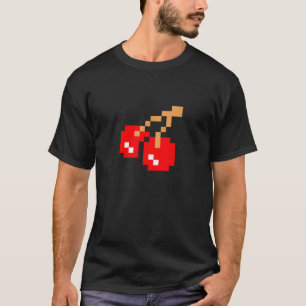 Kirschen Cherry Pixel 8-Bit-Arcade-Spiel Matching  T-Shirt