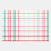 Kirschen, Dosen und Karierte Teile Geschenkpapier Set (Vorderseite 3)