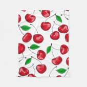 Kirschen Fleecedecke (Vorderseite)