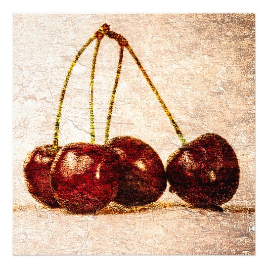 Kirschen Fotodruck (Vorne)