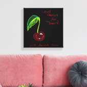 Kirschen für Dessertdrucke Leinwanddruck (Insitu (Wohnzimmer))