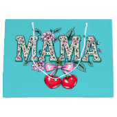 Kirschen für Mama Große Geschenktüte (Vorderseite)