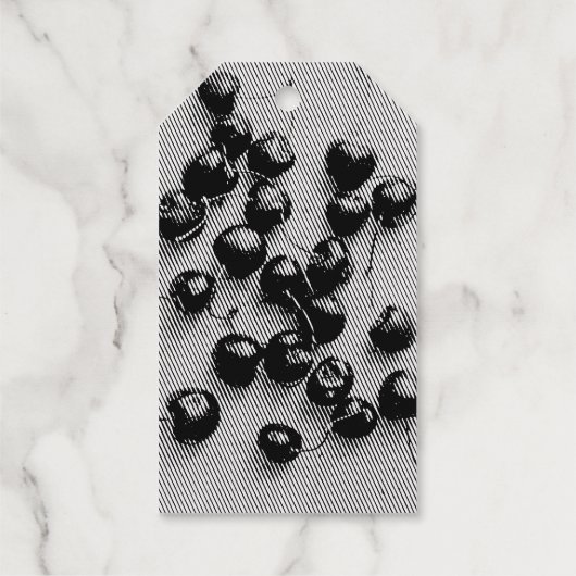 Kirschen Geschenkanhänger (Rückseite)