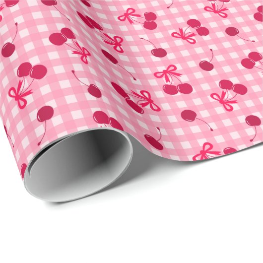 Kirschen Geschenkpapier (Rolleneckpunkt)