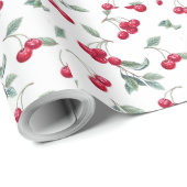 Kirschen Geschenkpapier (Rolleneckpunkt)