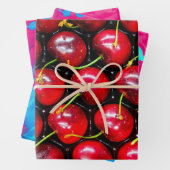 Kirschen Geschenkpapier Set (Beispiel)