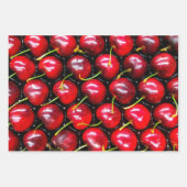 Kirschen Geschenkpapier Set (Vorderseite)