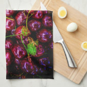 Kirschen Geschirrtuch (Viertel Falte)