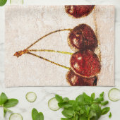 Kirschen Geschirrtuch (Gefaltet)