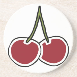 Kirschen Getränkeuntersetzer
